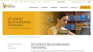 Student Blackboard Training - West Georgia Technical College