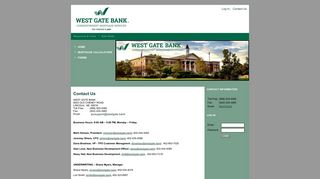 WEST GATE BANK : ContactUs