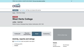 Ofsted | West Herts College