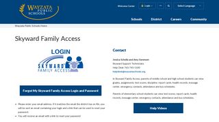 Skyward Family Access - Wayzata Public Schools