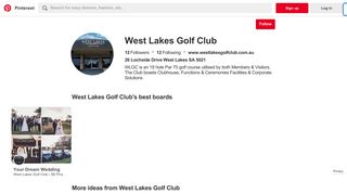 West Lakes Golf Club (westlakesgc) on Pinterest