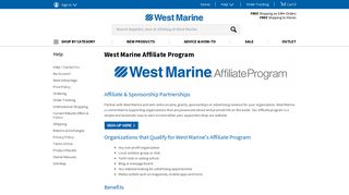 Affiliate Program | West Marine