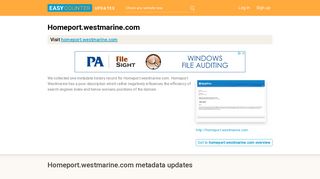Homeport Westmarine (Homeport.westmarine.com) - IBM WebSphere ...