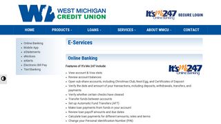 E-Services | West Michigan Credit Union