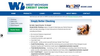 Checking Accounts | West Michigan Credit Union