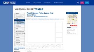 West Midlands Police Sports And Social Club - Overview - LTA