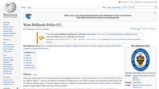 West Midlands Police F.C. - Wikipedia