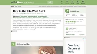 How to Get Into West Point (with Pictures) - wikiHow