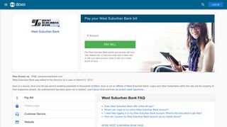 West Suburban Bank (WSB): Login, Bill Pay, Customer Service and ...