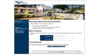 West Valley Water District Payment Portal - OnlineBiller