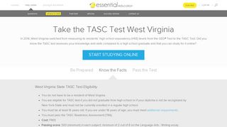 Get info about taking the TASC test in West Virginia. - GED Academy