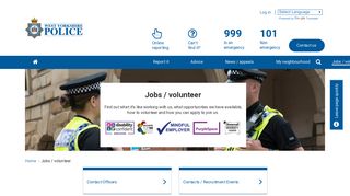 Jobs / volunteer | West Yorkshire Police