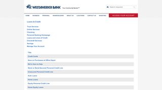 eStatements - Westamerica Bank