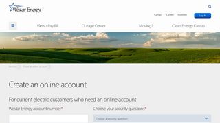 Create an online account – providing 24 hour secure ... - Westar Energy