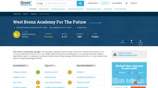 West Bronx Academy For The Future - Bronx, New york - NY ...