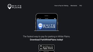 ParkWhitePlains | Pay for Parking with Your Phone!