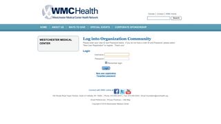 User Login - Westchester Medical Center