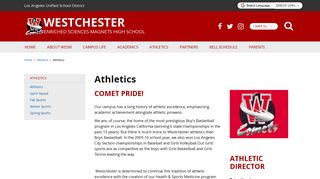 Athletics - Westchester Enriched Sciences Magnets - School Loop