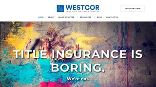Westcor Land Title Insurance Company | Innovating for Tomorrow