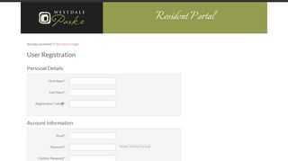 Register for Westdale Parke Resident Services | Westdale Parke