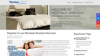 Register to use Westdale Resident Services | Westdale Windows