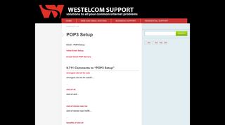 Westelcom Support » POP3 Setup