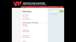 Westelcom Support » POP3 Setup