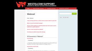 Westelcom Support » Webmail