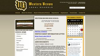 Western Brown High School Home - Western Brown Local Schools