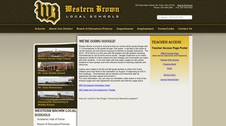 Technology - Western Brown Local Schools