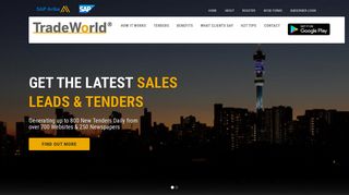 TradeWorld | Home - Tenders from over 700 sites, 200 publication