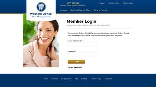 Member Login | Western Dental Plan Management