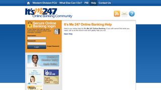 It's Me 247 Online Banking Help | Western Division FCU