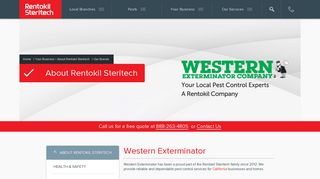 Western Exterminator Pest Control | A Rentokil Steritech Company