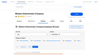 Working at Western Exterminator Company: Employee Reviews ...