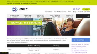 eSERVICES and eBANKING | UNIFY Financial Credit Union