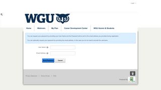 Western Governors University > Login - alumnicareerservices.org