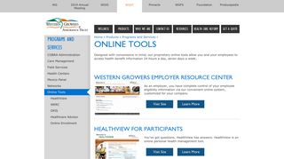 Online Tools | Western Growers Assurance Trust