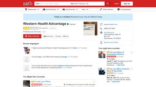 Western Health Advantage - 50 Reviews - Professional Services ...