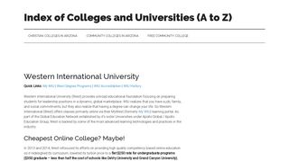 Western International University – West.edu – My WIU Login ...