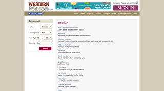 Site Map | WesternMatch.com® Country Western Online Dating for ...