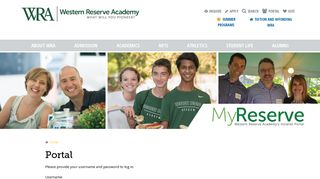 Portal - Top Boarding School in OH | Western Reserve Academy