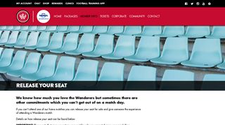 Release Your Seat – Western Sydney Wanderers Membership