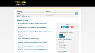 Western Union Jobs - Jobs in India