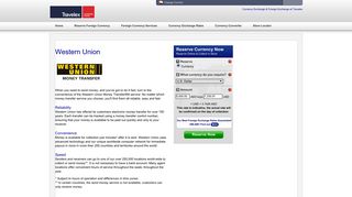 Western Union | Travelex Foreign Exchange