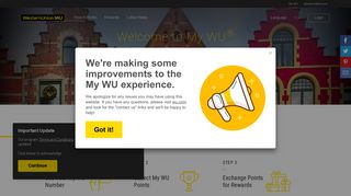 Welcome to My WU® | Belgium | Western Union®