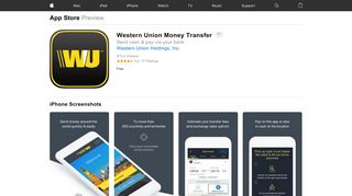 Western Union Money Transfer on the App Store - iTunes - Apple
