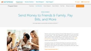 Send Money from a Prepaid Card | Netspend Prepaid Debit Card