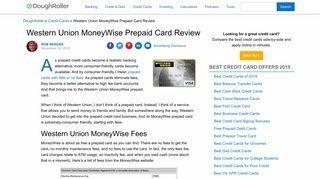 Western Union MoneyWise Prepaid Card Review - The Dough Roller