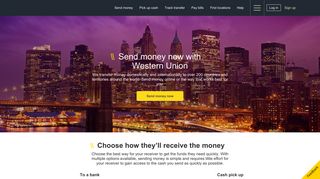 Send money online - Western Union